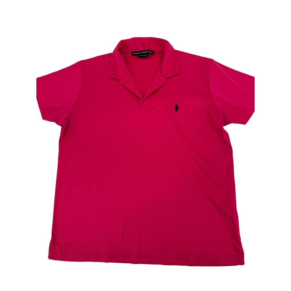 Ralph Lauren Golf Polo Shirt Women M Pink Short Sleeve Pony Logo Activewear 8641